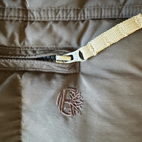 Timberland Stratham Down Vest Brown Zip Up Puffer Outdoor Gear Men’s XL, Camping - Picture 3 of 13